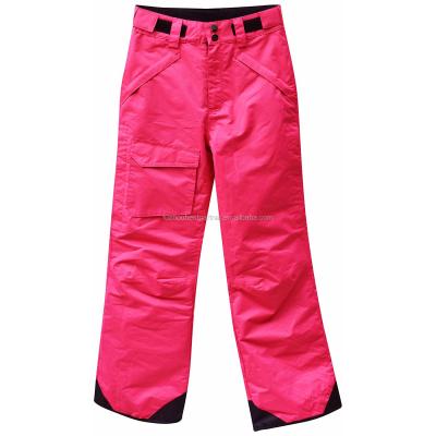 China 100% Polyester Insulated Waterpoof Kid Ski Pants Breathable For Girls Outdoor Skiwear for sale