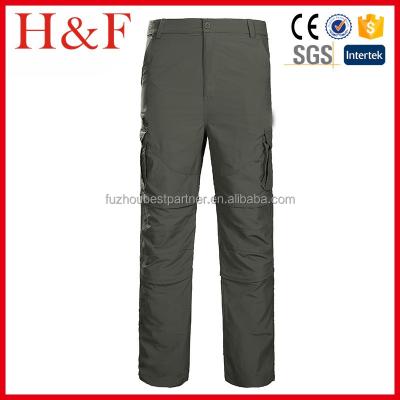 China Anti-Wrinkle Pants Men Long Pants Outdoor Zipper Up Camping Quick Dry Convertible Pants for sale