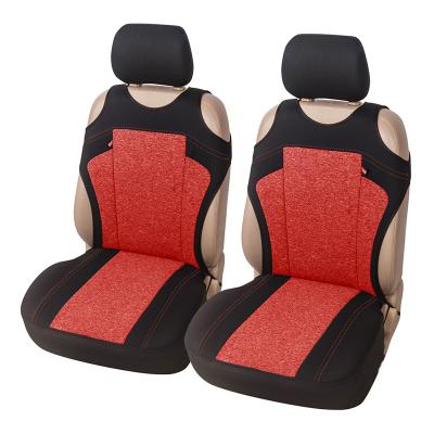 China Double Front Seat Durable Universal Cationic Cloth Car Seat Covers for sale