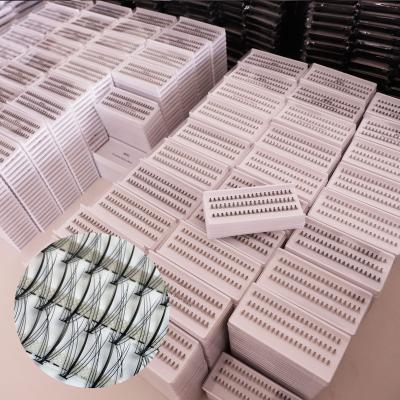 China Very Soft and Lightweight New Styles Tapered Heat Bonded Tray Big Fan Loose Wick Promades Heat Bonded Eyelash Extensions for sale