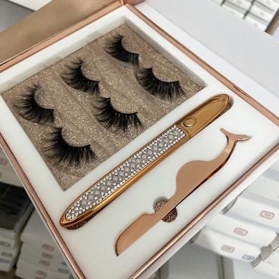 China Very soft and light seller customized lash strip lashes set black girl lash packaging boxes kit lashbox eye lash set for sale