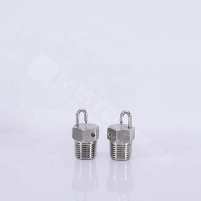 China High pressure impingement fog spray nozzle for humidification stainless steel leak-proof nozzle Te koop