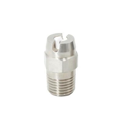 China Orifice Insert Flat Fan Nozzle Medium To Coarse MISTEC V Shaped Groove 0.7-35bar NPT/BSPT zu verkaufen