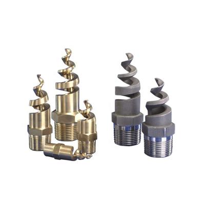 China Professional manufacturer Metal Dust Control Spiral Nozzle 316ss Spiral Nozzle Full Cone Spiral Spray Nozzle for sale