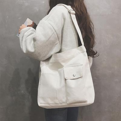 China High Quality OEM Women Organic Cotton Cross - Tote Bags Canvas Shoulder Bag Custom Lager Capacity Ladies Boutique Shopping Body Bag for sale