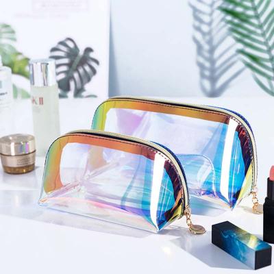 China PVC CSBAG Makeup Case Women Makeup Bag Handbag Fashion Portable Travel Transparent Cosmetic Clear Waterproof Long Lasting Storage PVC for sale