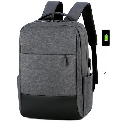 China With School Bags Wholesale 14 Inch Student Trend New Design USB Men's Computer Backpack Custom Laptop Backpack With Usb Filling for sale