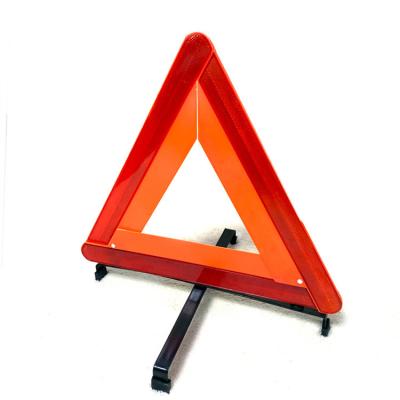 China Plastic+Metal Car Vehicle Sign Slow Road Safety Signs Meaning Traffic Warning Triangle for sale