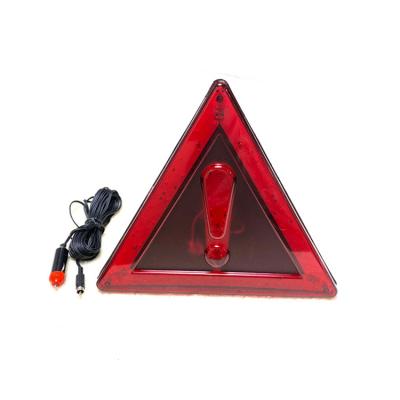 China Plastic+Metal Board Reflective Triangle Sign Custom Handheld Stop And Slow Led Road Traffic Warning Signs for sale