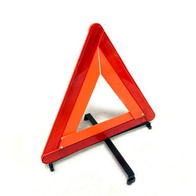 China Plastic+Metal Safety Signage Kit Car Reflective Emergency Warning Triangle for sale