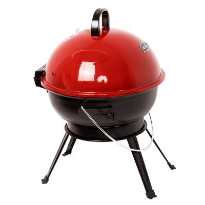 China Adjustable Size Charcoal BBQ Grill Ball Around Outdoor Stainless Steel Garden Metal Guard Korean Red for sale