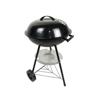 China Adjustable Size 17 Inch Three Leg Cart Export Barbecue Grills Outdoor Camping Tripod Kettle Shape BBQ Grill for sale