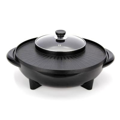 China Adjustable Height Electric Grill With Pan Hot Electric Grill Pot Electric Grill Vertical for sale