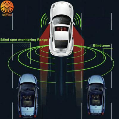 China Yes Bsm Schematic 24ghz Millimeter Radar Rear View Safety Blind Spot Monitor System Lane Change Alert Device for sale