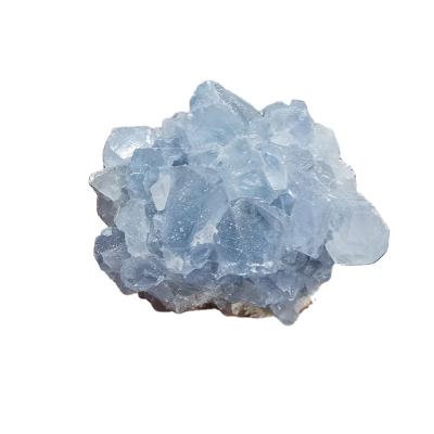 China Good Quality Blue Calcite Crystal Geodes from Europe Celestite Blue Celestine Crystal Geodes for Home Decoration for sale