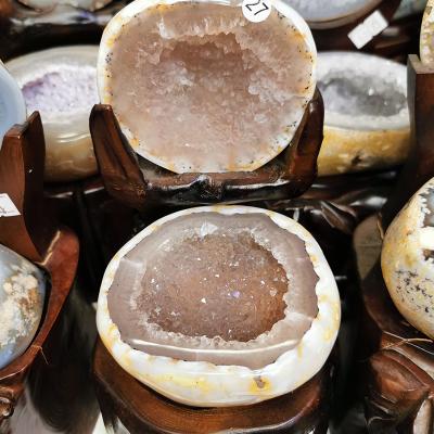 China China Wholesale 100% Natural Agate Crystal Geodes Agate Cornucopia Cave For Decoration for sale