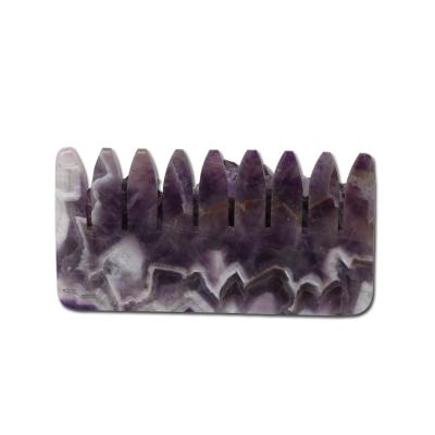 China China Wholesale Quartz Crystal Hair Massage Combs Natural and Amethyst Quartz Crystal Hair Combs for Healing for sale