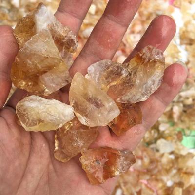 China China Factory Brazil Raw Crystal Stones Wholesale Natural Rough Citrine Yellow Rough Crystals Stones for sale