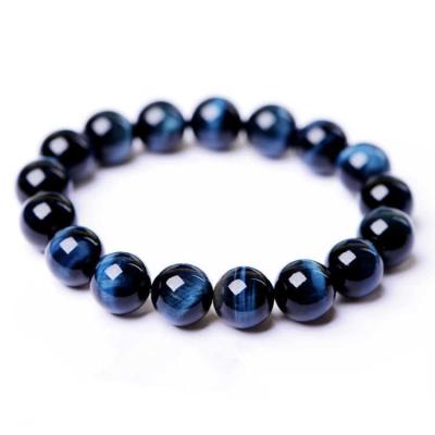 China Hot Selling Casual/Sporty Blue Tiger Eye Beads Jewelry Bracelet Natural Stone Crystal Bracelet for sale