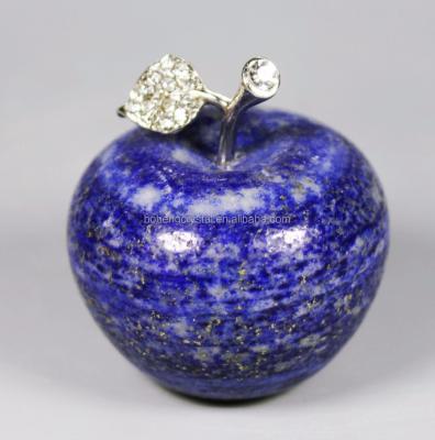 China Wholesale Gift Crystal Apple Figurine Decoration Lapis lazuli quartz crystal from China for sale