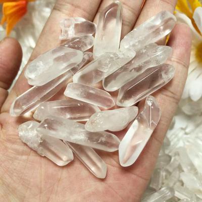 China Wholesale China Bulk Natural Quartz Wands Rock Clear Point Quartz Wands For Necklace Jewelry Bracelet Making for sale