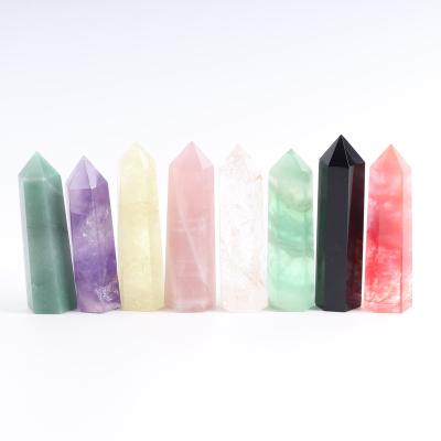 China Crystal Magic Wand Point Crystal Rose Quartz Crystals from China Healing Clear Stones High Quality Natural Amethyst Stone for Home Decoration for sale