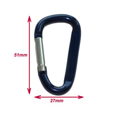 China Eco-friendly Modern Professional Hook Carabiner Style Carabiner Flat Square Aluminum Clip Mini Key Chain for sale