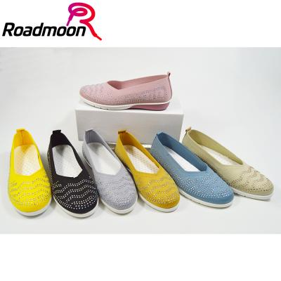 China PVC new shoes are women's shoes with a flat bottom and a soft bottom for sale