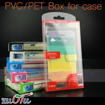 China 2016 New style clear packing box PVC/disposable plastic pet packing boxes for phone cover for sale