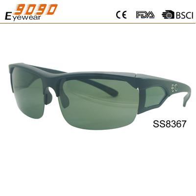 China Classic Sports Sunglasses, Made of PC, Comfortable to Wear, Men's Sunglasses for sale