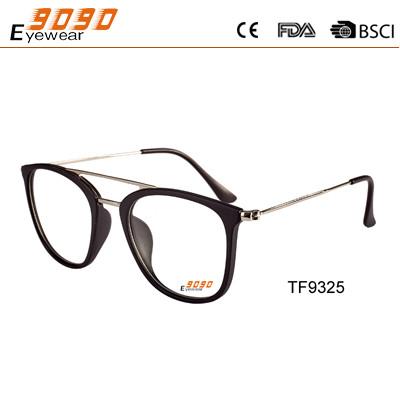 China 2018 hot sale style TR90 Optical frames, stainless steel temple ,top bar for sale