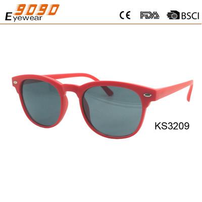 China 2018 new design sunglasses with plastic frame,UV 400 protection lens,red color for sale