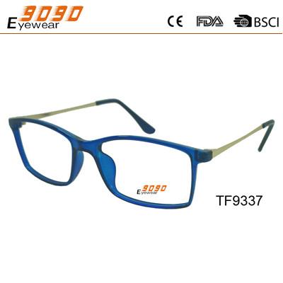 China Lentes de alta calidad del cuadrado TR90 para los marcos ópticos de las mujeres de los hombres, estilo de moda con el marco azul en venta