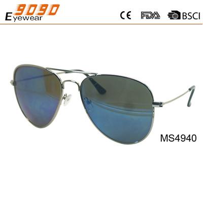 China Sunglasses with metal frame, new fashionable designer style, UV 400 Protection Lens for sale