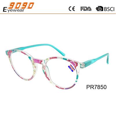 China New style fashion competitive price Color plastic reading glasses,spring hinge for sale