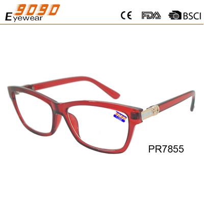 China Classic culling reading glasses with plastic frame and metal hinge. for sale