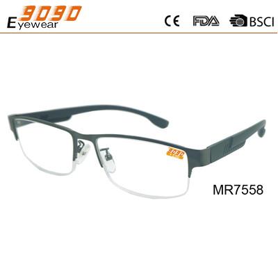 China Classic culling fashion metal reading glasses , Power rang : 1.00D to 4.00D. for sale