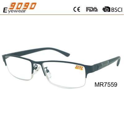 China Newest Style 2019 unisex Eyewear Fashionable reading glasses with stainless steel for sale