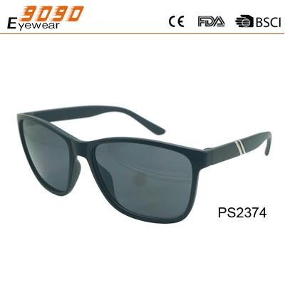 China Rectangle sunglasses made of plastic with simple style,suitable for men and women for sale