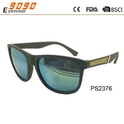 China Sunglasses in fashionable design,made of plastic,special temples,suitable for men for sale