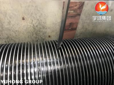 China ASME SA335 P9 Alloy Steel High Frequency Welding Helical Solid Fin Pipe For Furnace for sale