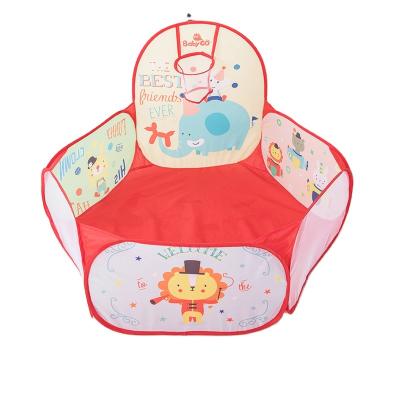 China BabyGo Kids Pit Play Tent With Basketball Pit Pool Convenient Carry Outdoor Toy Game Children Ocean Ball Room 80*105*118cm for sale