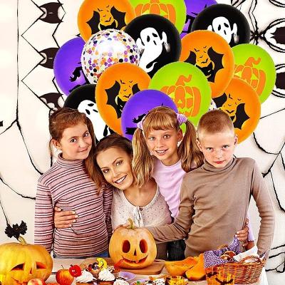 China Witch Indoor Pumpkin Arch Kit Latex Balloon Party Decoration Halloween Ghost Ghost Main Balloons for sale