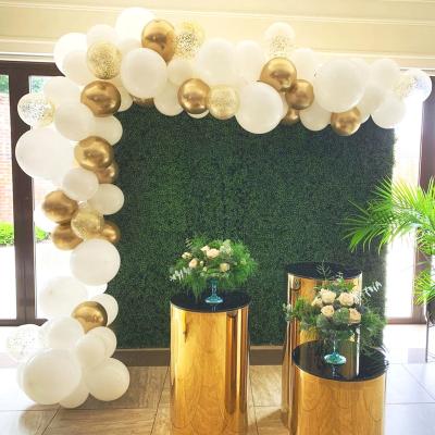 China Indoor hot sale decoration white gold theme balloon wedding decoration latex balloon for sale