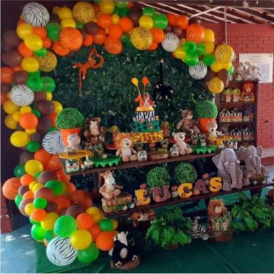 China Indoor Balloon Tiger Lion Jungle Animal Balloon Forest Theme Balloon Party Birthday Decoration for sale