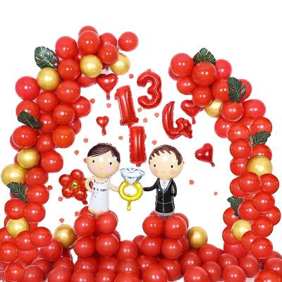 China Wedding Decoration Wedding Decoration Set Foil Foil Balloons Wedding Room Layout New Home Decoration Wedding Supplies Balloon for sale