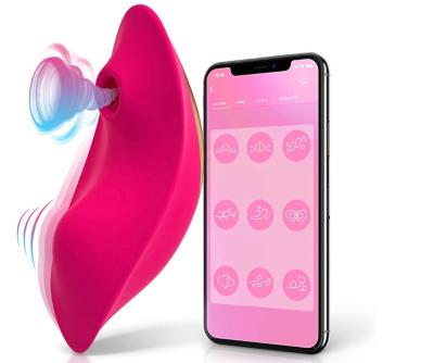 China 9 Vibration Suction Modes Control Wearable Clit Sucker Nipple Stimulator Panties 9 Vibration Suction Modes 2 Clitoral Sucking In 1 Vibrator for sale