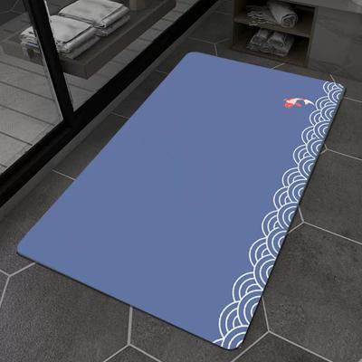 China Quick-Drying Foot Pad Mat Diatomite Bath Mat For Bathroom Non-Slip Absorbent Entrance Anti-Slip Mat Anti-Slip Mat for sale