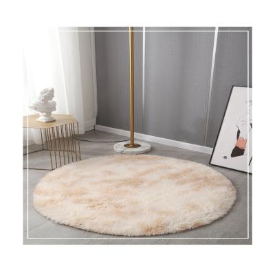 China Tianjin export fluffy plush rug anti-slip shaggy furry decoration carpet rug for bulb for sale