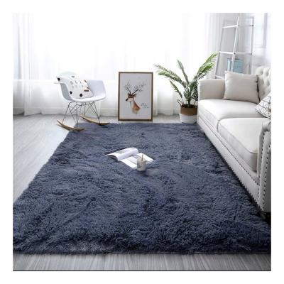 China Anti Slip Shaggy Floor Mat 100% Polyester Blanket Long Shaggy Carpet for sale